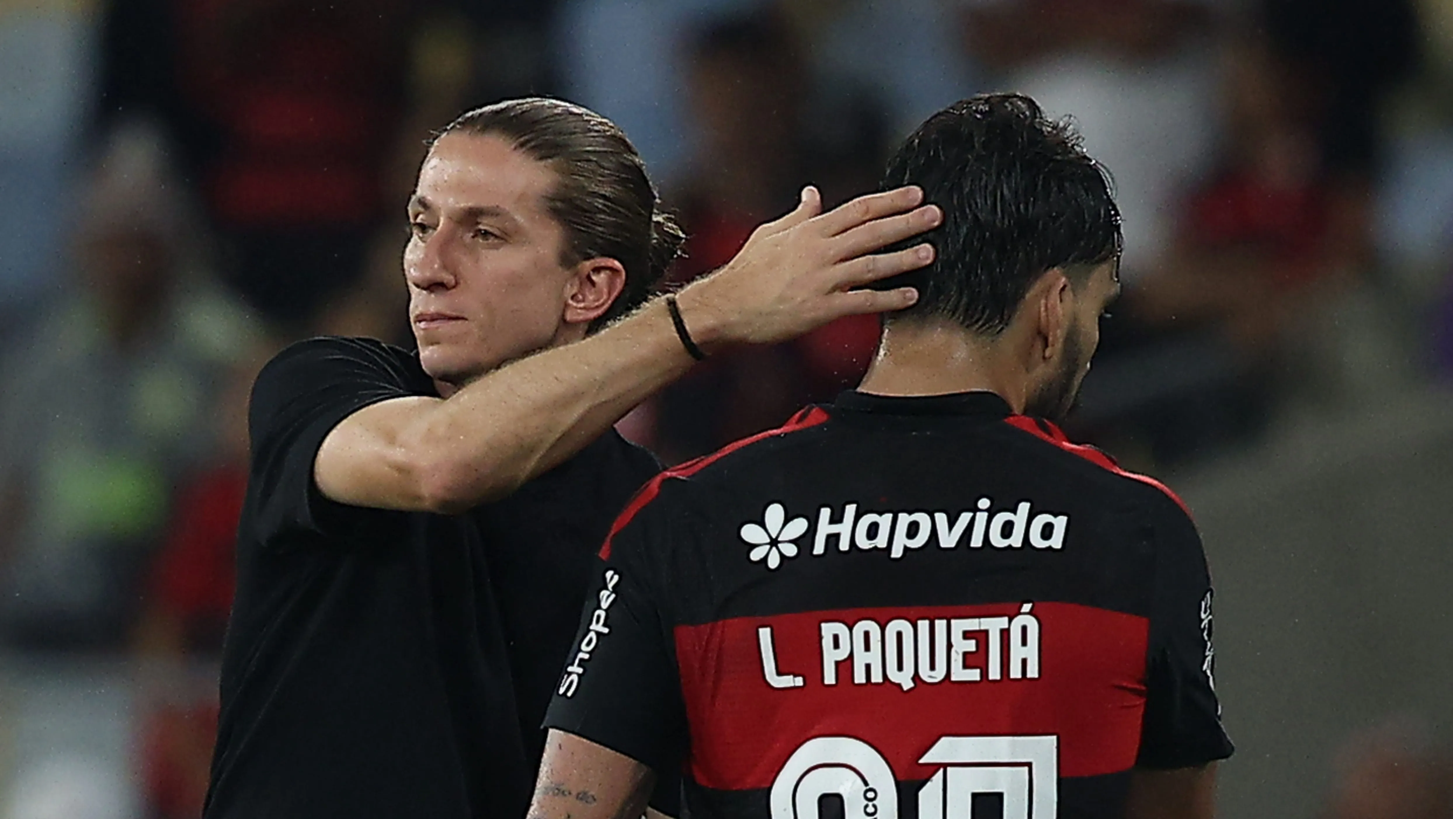 Filipe Luís e Lucas Paquetá