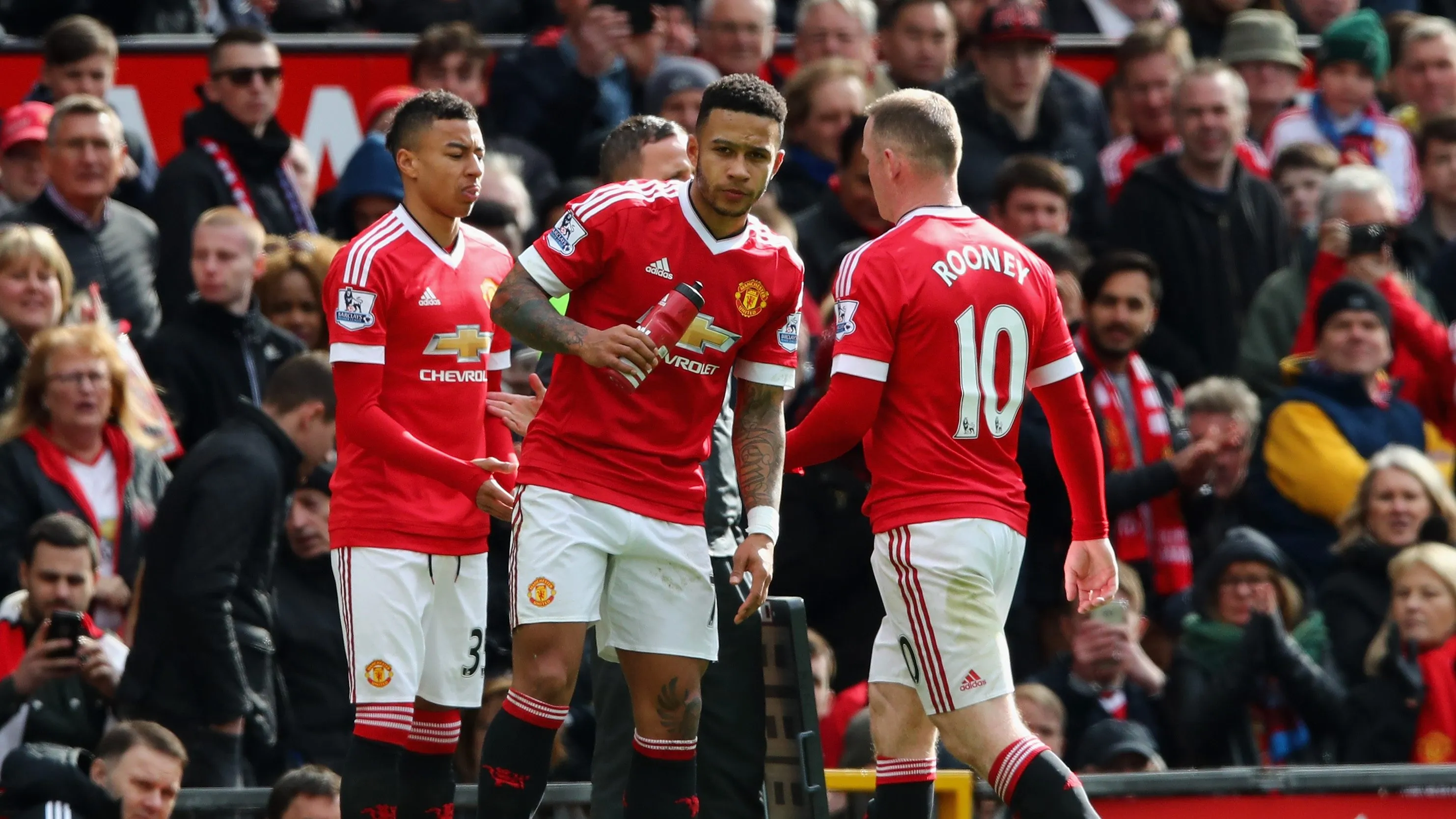 Lingard jogou com Depay no United - (Photo by Clive Brunskill/Getty Images).