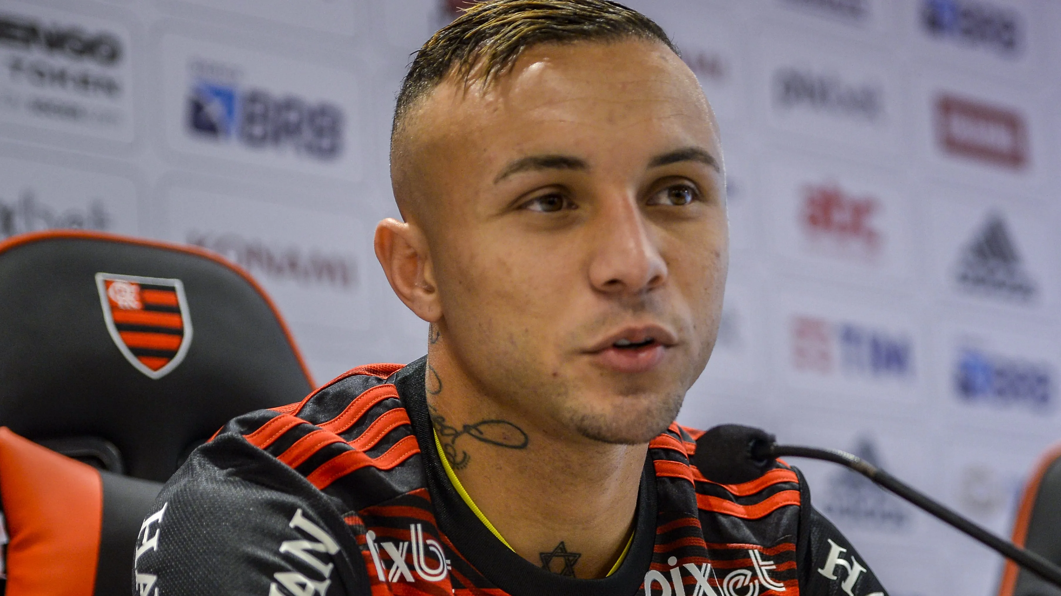 Cebolinha, atacante. Foto: Marcelo Cortes / Flickr Flamengo