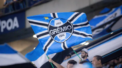 Torcida do Gremio durante partida contra Atletico-MG no estadio Arena do Gremio pelo campeonato Brasileiro A 2026. Foto: Maxi Franzoi/AGIF