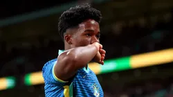 Endrick em jogo da Seleção Brasileira.