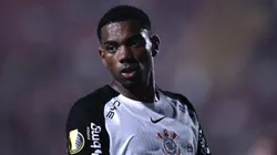 Andre jogador do Corinthians durante partida contra o Portuguesa Paulista no estadio Caninde pelo campeonato Paulista 2026.