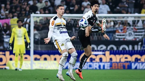 André Ramalho, jogador do Corinthians, durante partida contra o Novorizontino no estádio Arena Corinthians pelo campeonato Copa Do Brasil 2025. Foto: Fabio Giannelli/AGIF