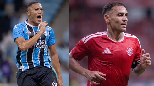 Carlos Vinícius e Alan Patrick vão se enfrentar no Gre-Nal – Fotos: Maxi Franzoi/AGIF