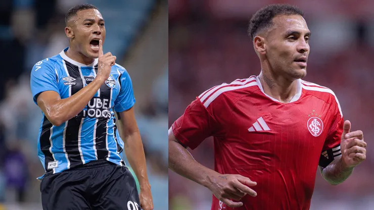 Carlos Vinícius e Alan Patrick vão se enfrentar no Gre-Nal - Fotos: Maxi Franzoi/AGIF