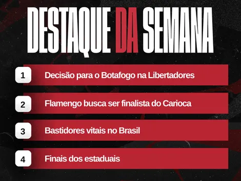 Agenda da semana: Libertadores, estaduais e bastidores