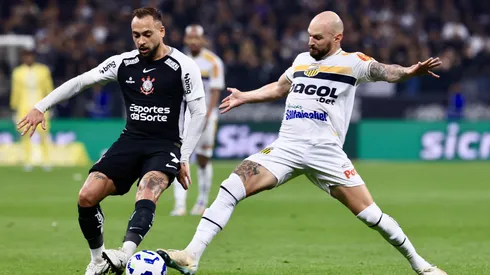 SP – SAO PAULO – 21/05/2025 – COPA DO BRASIL 2025, CORINTHIANS X NOVORIZONTINO – Maycon jogador do Corinthians durante partida contra o Novorizontino no estadio Arena Corinthians pelo campeonato Copa Do Brasil 2025. Foto: Marcello Zambrana/AGIF