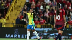 Tainá Maranhão celebra primeiro gol pelo Brasil - Foto: Lívia Villas Boas/ Staff Images/CBF