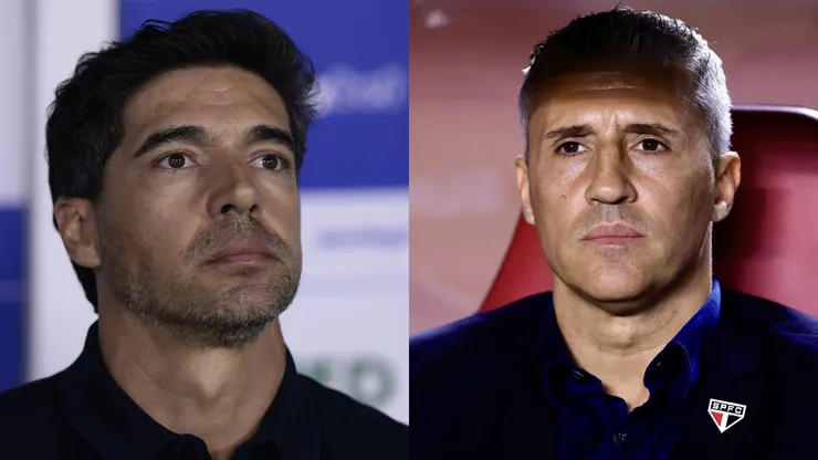 Abel Ferreira vs Crespo. Foto: Marcello Zambrana/AGIF