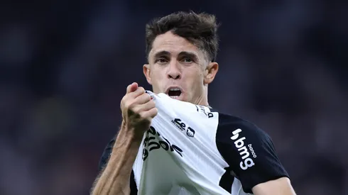 Gabriel Paulista jogador do Corinthians comemora seu gol durante partida contra o Bragantino no estadio Arena Corinthians pelo campeonato Brasileiro A 2026. Foto: Marcello Zambrana/AGIF