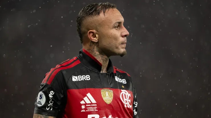 Everton Cebolinha jogador do Flamengo durante partida contra o Lanus no estadio Maracana pelo campeonato [COMPETICAO]. Foto: Jorge Rodrigues/AGIF