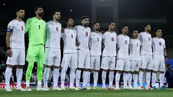 Players of Iran line up prior to the FIFA World Cup 2026 Qualifier match between Qatar and IR Iran at Jassim Bin Hamad Stadium on June 05, 2025 in Doha, Qatar. (Photo by Mohamed Farag/Getty Images)