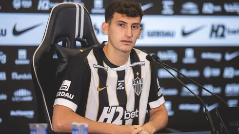 Tomás Pérez está apto a fazer sua estreia pelo Atlético-MG Foto: Pedro Souza / Atlético