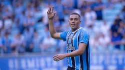 Carlos Vinicius jogador do Gremio durante partida contra o Juventude no estadio Arena do Gremio pelo campeonato Gaucho 2026. Foto: Maxi Franzoi/AGIF
