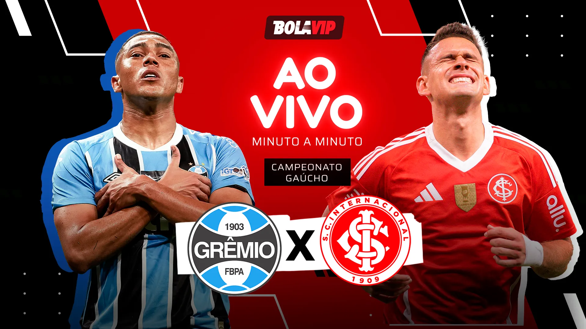 Grêmio x Internacional - Acompanhe a final ao vivo e de graça pelo Gauchão