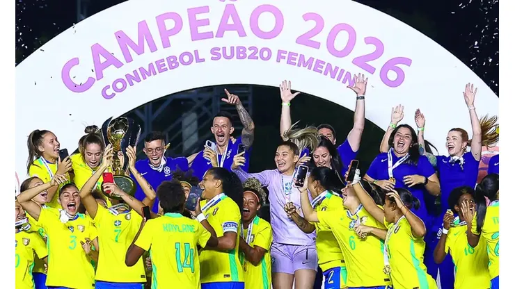 Brasil é campeão Sul-Americano Sub-20. Foto: Divulgação/CBF