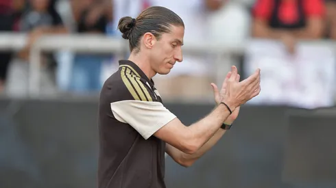 Filipe Luis tecnico do Flamengo durante partida contra o Botafogo no estadio Engenhao pelo campeonato Carioca 2026. Foto: Thiago Ribeiro/AGIF