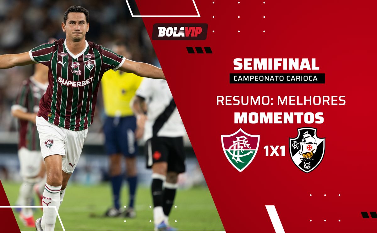Fluminense 1 x 1 Vasco: resumo do empate e classificação do Fluminense no Campeonato Carioca