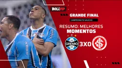 Com show de Amuzu e expulsão de Bernabei, Grêmio goleia o Internacional pela final do Gauchão. Foto: Maxi Franzoi/AGIF