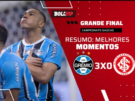 Com show de Amuzu e expulsão de Bernabei, Grêmio goleia o Internacional