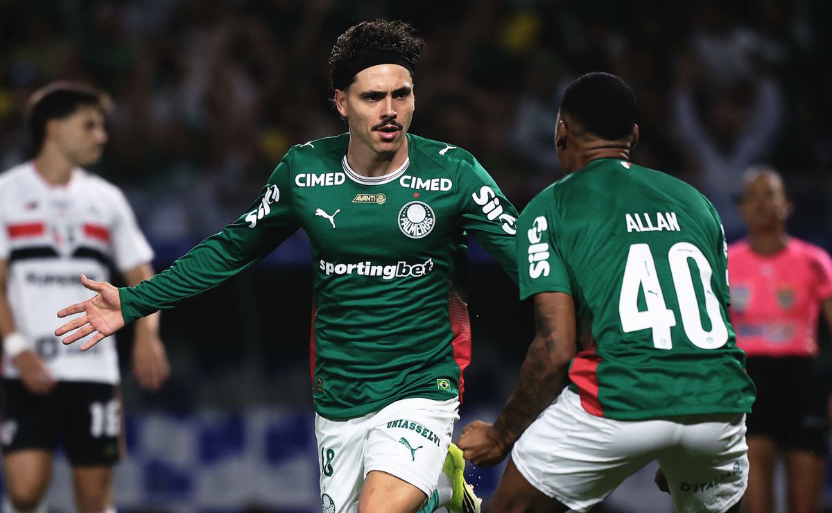 Maurício abre o placar e Palmeiras vai vencendo São Paulo por 1 a 0 no Paulistão