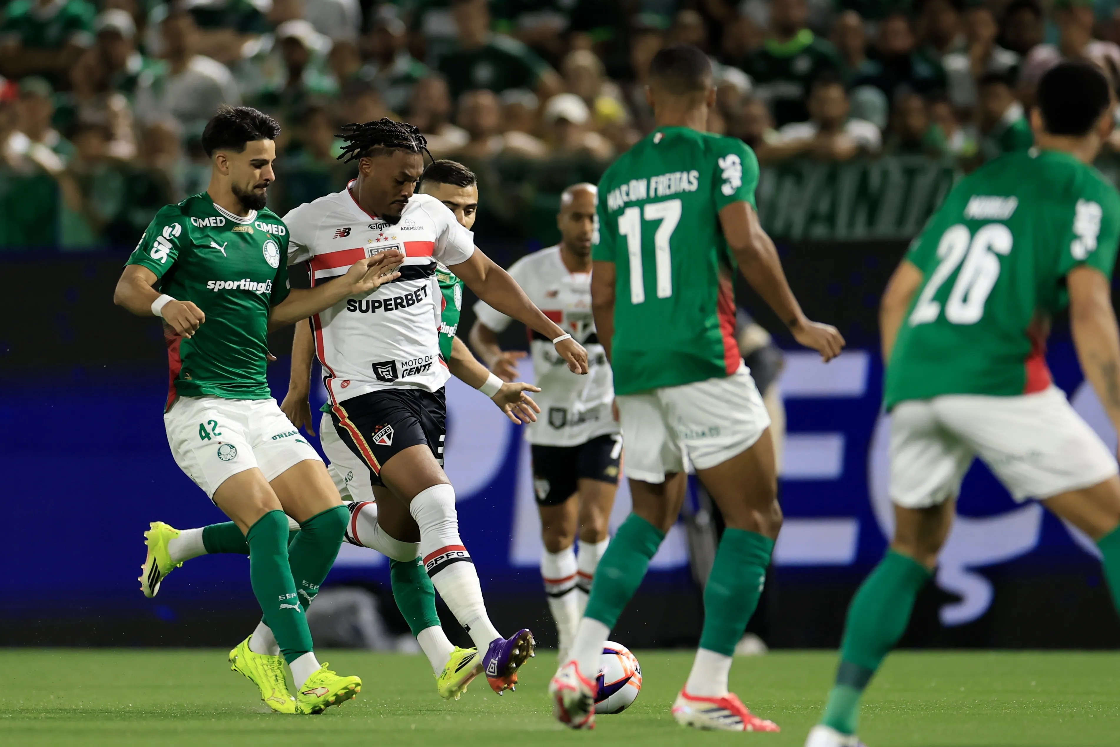 Palmeiras x São Paulo. Foto: Marcello Zambrana/AGIF