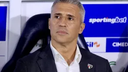 Hernán Crespo, técnico do São Paulo, durante a semifinal diante do Palmeiras Foto: Marcello Zambrana/AGIF