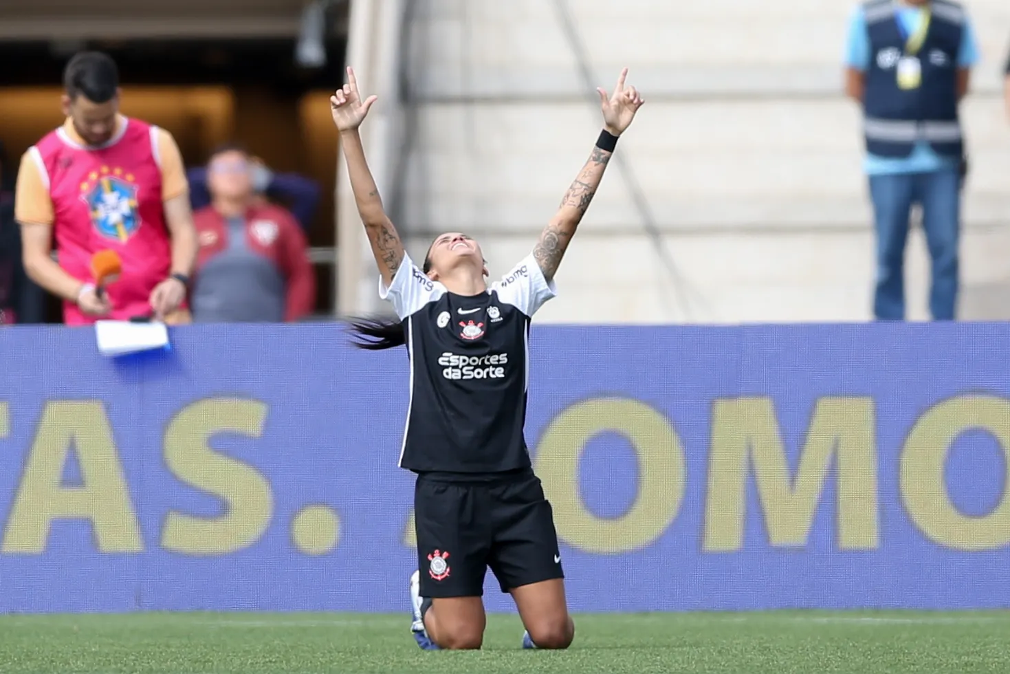 Jaque, jogadora do Corinthians. Foto: Marlon Costa/AGIF