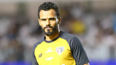 Danielzinho jogador do São Paulo, durante partida contra o Santos no estadio Vila Belmiro pelo campeonato Brasileiro A 2026.