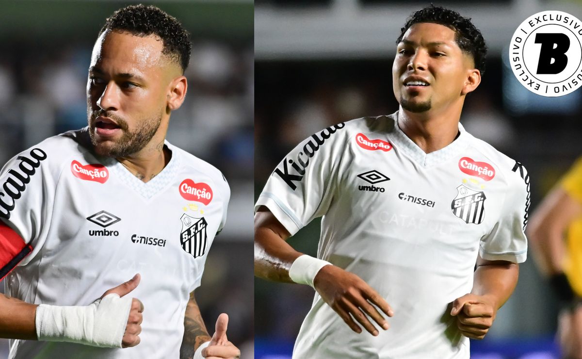 Neymar assume o protagonismo no Santos e supera Rony em participações diretas em gol