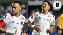 Neymar e Rony dividem o protagonismo no ataque - Fotos: Jota Erre/AGIF