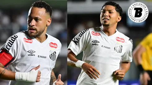 Neymar e Rony dividem o protagonismo no ataque – Fotos: Jota Erre/AGIF