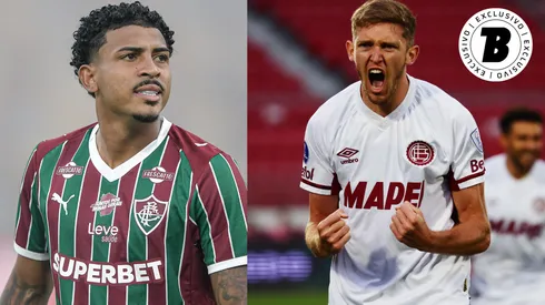 John Kennedy e Rodrigo Castillo podem ser companheiros no Fluminense – Fotos: Thiago Ribeiro/AGIF e Marcelo Hernandez/Getty Images