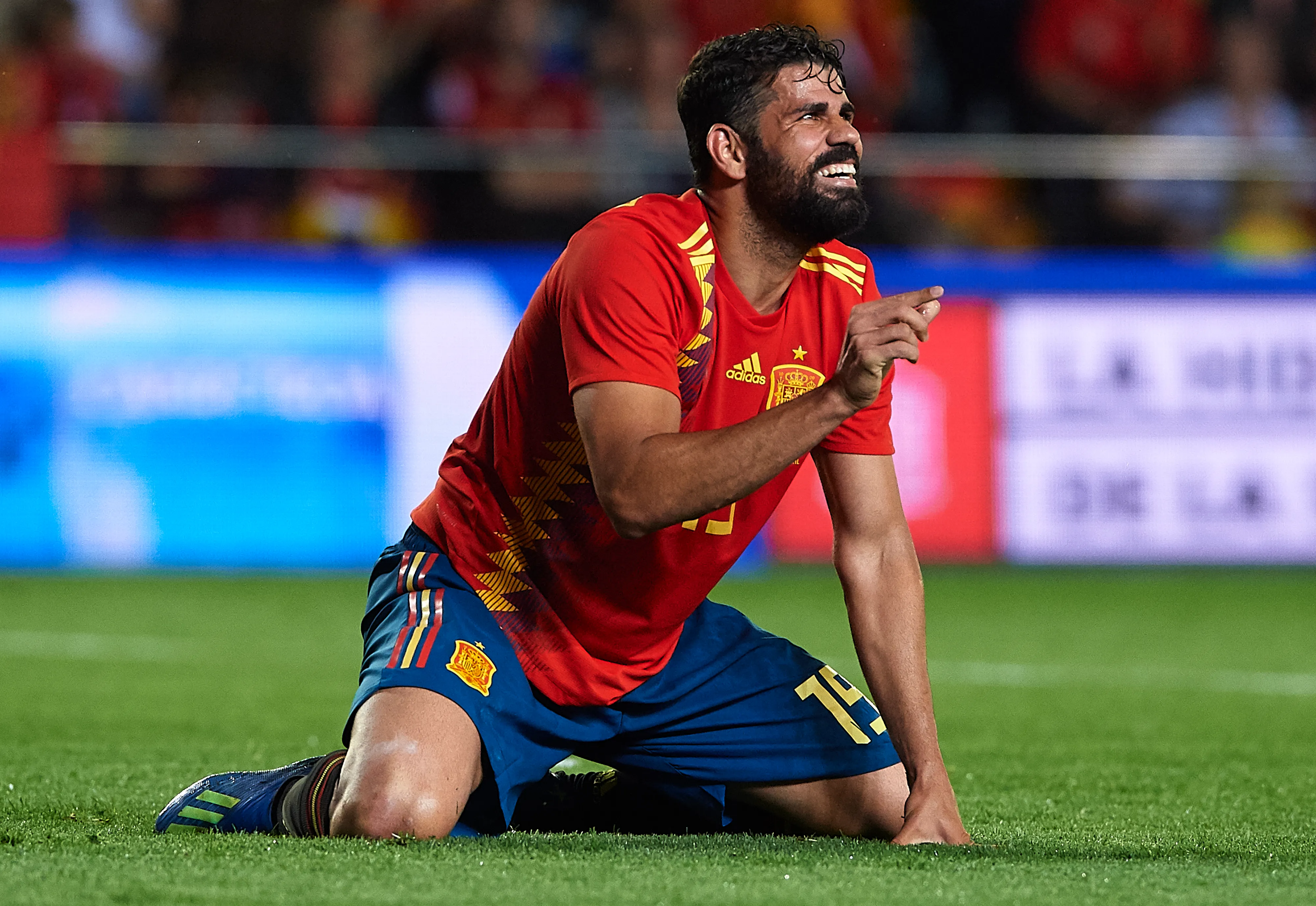 Diego Costa disputou duas Copas do Mundo pela Espanha. Foto: Manuel Queimadelos Alonso/Getty Images