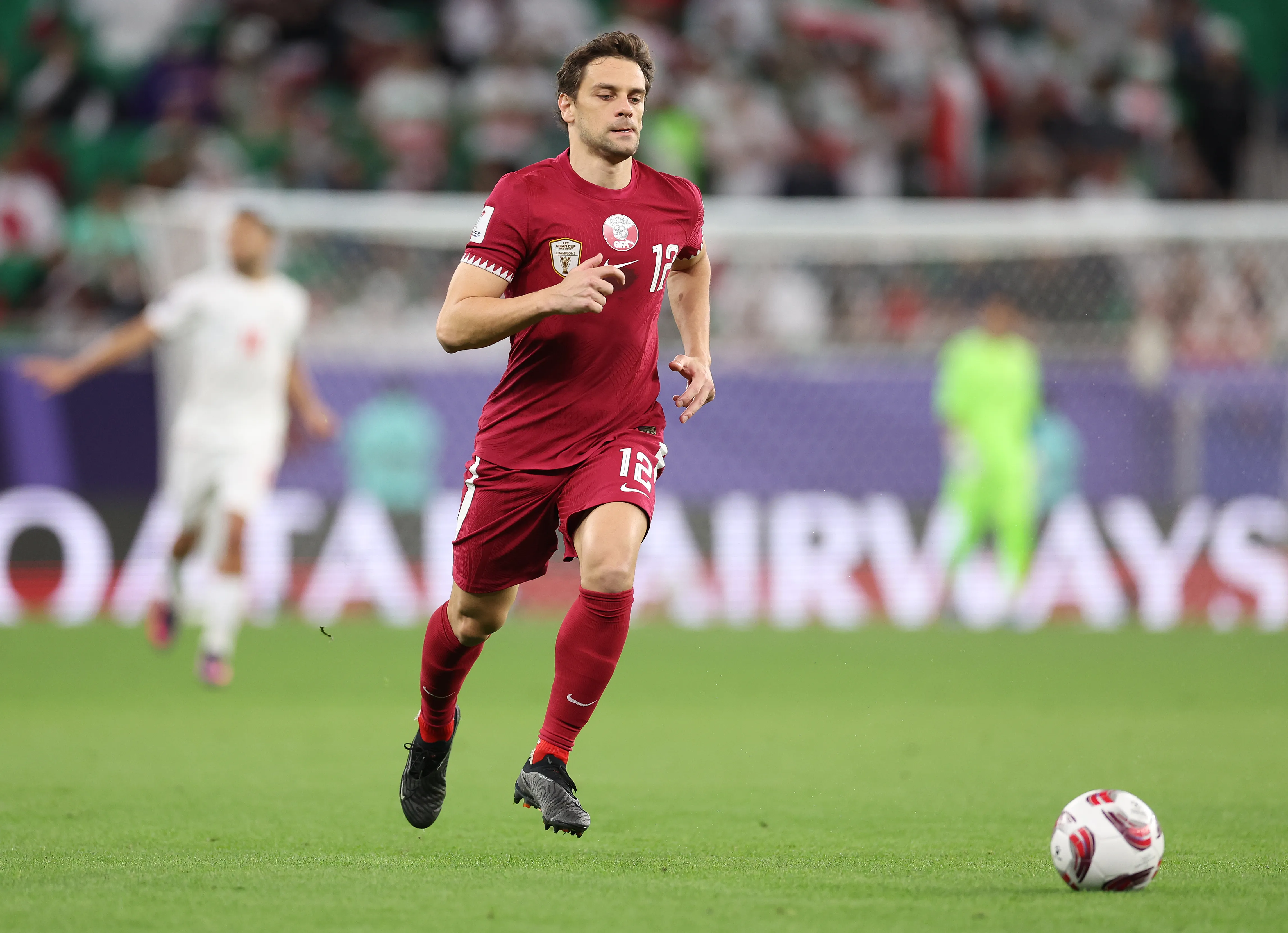 Lucas Mendes durante partida pela seleção do Catar. Foto: Robert Cianflone/Getty Images
