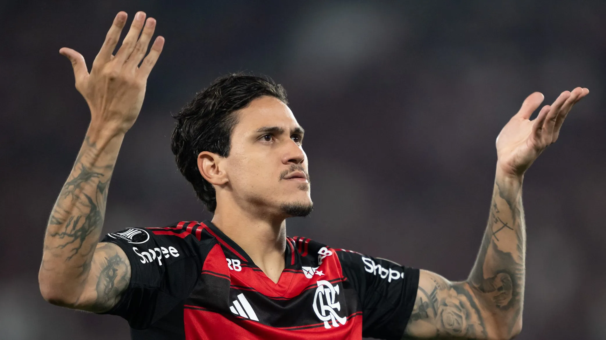 Pedro, atacante do Flamengo. Foto: Jorge Rodrigues/AGIF