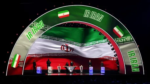 Seleção do Irã no sorteio da Copa. Foto: Kevin Dietsch/Getty Images