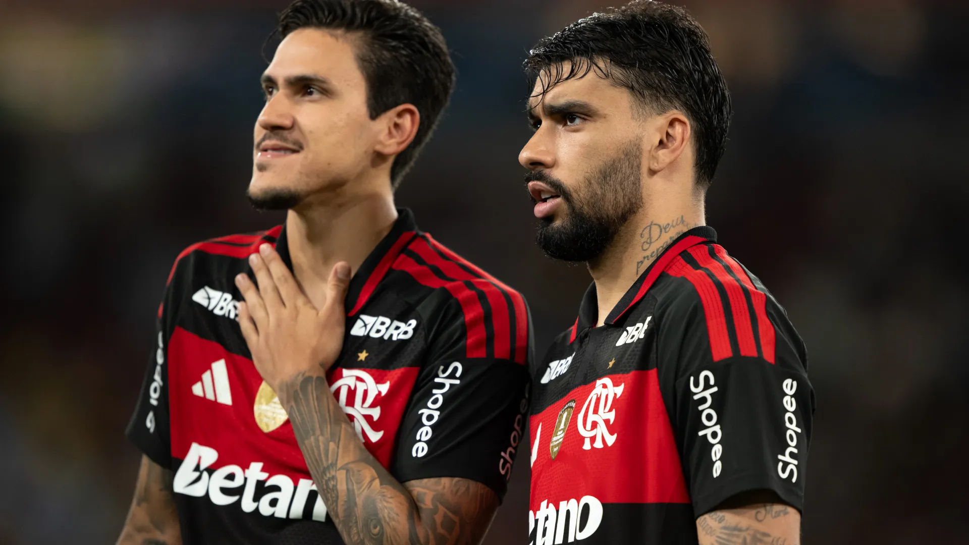 Pedro e Lucas Paquetá devem ser titulares contra o Madureira – Foto: Jorge Rodrigues/AGIF