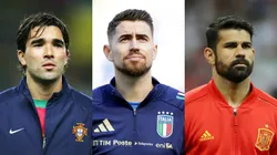 Deco, Jorginho e Diego Costa escolheram outras seleções para defender na carreira. Fotos: Jamie McDonald, Adam Hunger e Richard Heathcote/Getty Images