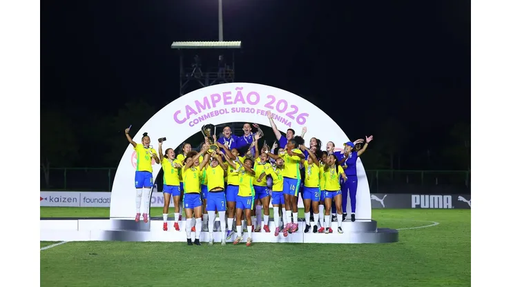 Sub-20 conquistou o Sul-Americano 2026. Foto: Staff Images Woman/CBF