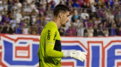 Georgemy atuando como goleiro do Criciúma. Foto: Abner Cuba/AGIF