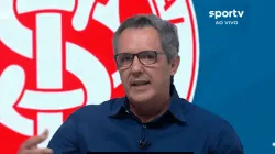 Carlos Eduardo Lino, comentarista da Sport TV (Foto: Reprodução / Sport TV)