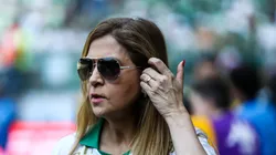 SP - SAO PAULO - 18/08/2024 - BRASILEIRO A 2024, PALMEIRAS X SAO PAULO - Leila Pereira presidente do Palmeiras durante partida contra o Sao Paulo no estadio Arena Allianz Parque pelo campeonato Brasileiro A 2024.