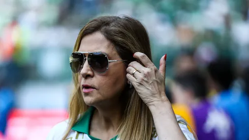 SP – SAO PAULO – 18/08/2024 – BRASILEIRO A 2024, PALMEIRAS X SAO PAULO – Leila Pereira presidente do Palmeiras durante partida contra o Sao Paulo no estadio Arena Allianz Parque pelo campeonato Brasileiro A 2024.