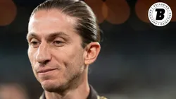 Filipe Luís técnico do Flamengo durante partida contra o Madureira. Foto: Jorge Rodrigues/AGIF