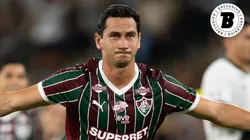 Paulo Henrique Ganso jogador do Fluminense comemora seu gol durante partida contra o Vasco. Foto: Jorge Rodrigues/AGIF