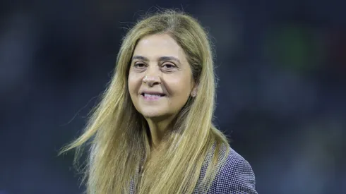 Leila Pereira presidente do Palmeiras antes da partida contra o Fluminense no estadio Arena Barueri pelo campeonato Brasileiro A 2026. Foto: Marcello Zambrana/AGIF