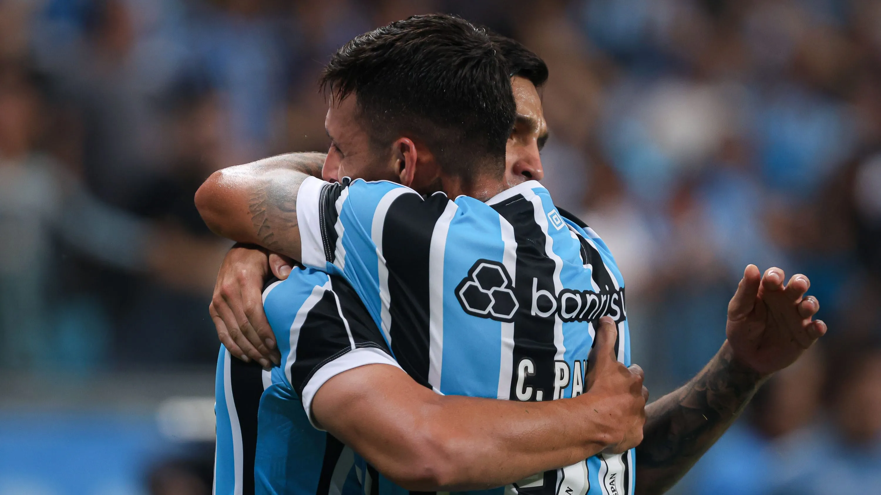 Cristaldo e Pavón, juntos no Imortal – Foto: Franzoi/AGIF