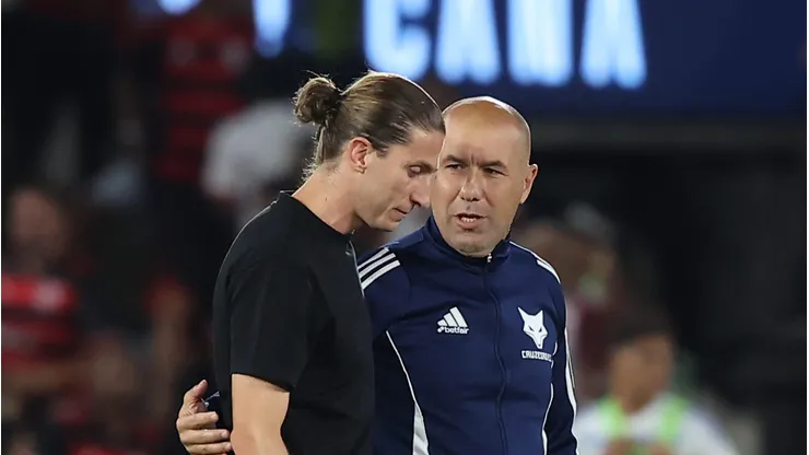 Leonardo Jardim e Filipe Luís - Foto: Wagner Meier/Getty Images