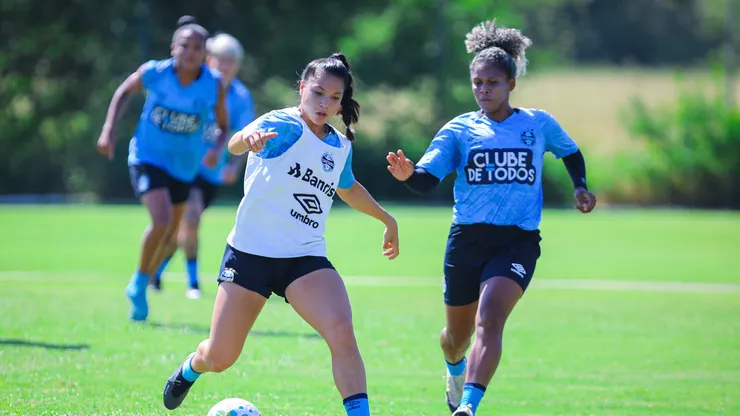 Mosqueteiras em treinamento - Foto: Caroline Martins / Grêmio FBPA